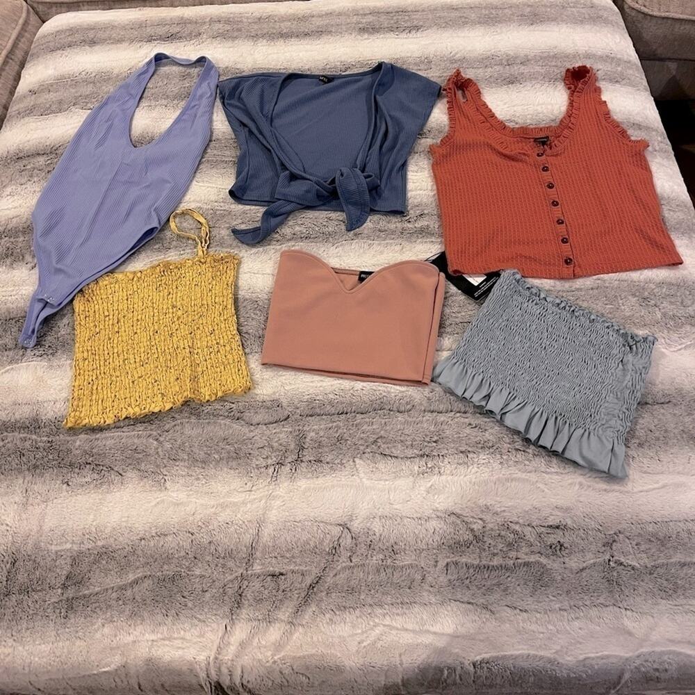 Crop Top Bundle John Galt, Wild Fable, Forever 21, Zaful, Pretty Little thing